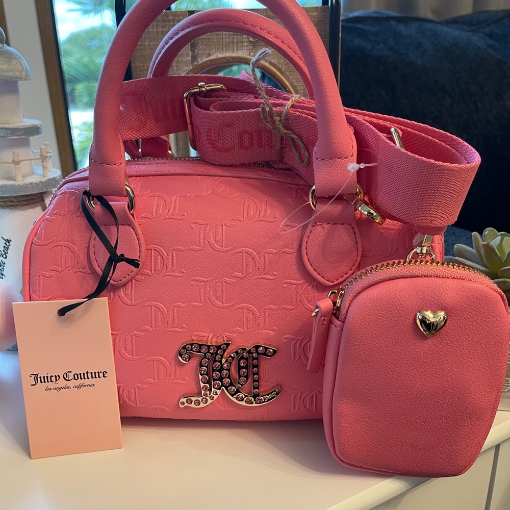Juicy Couture Pink Satchel and Pouch Set - Picture 14 of 14